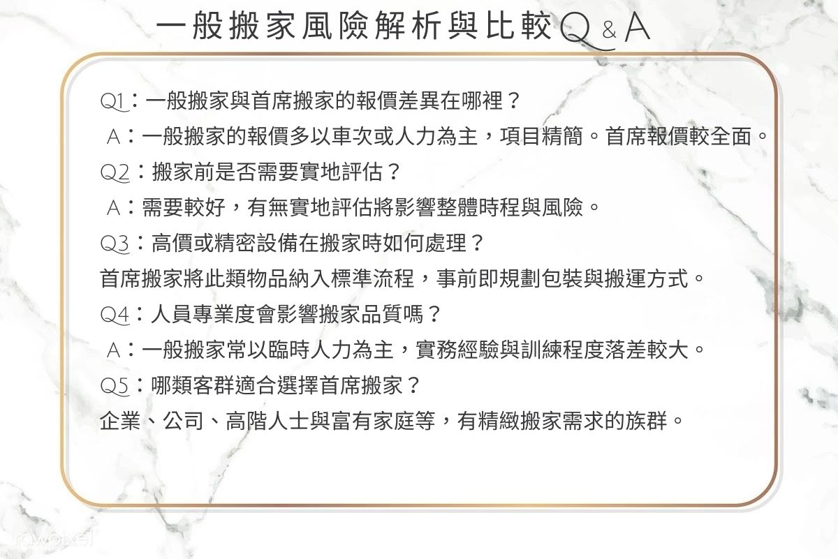 台北搬家&新北搬家｜一般搬家vs精緻搬家風險解析與比較