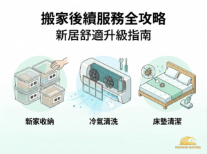 搬家後續服務全攻略｜收納清潔一次搞定